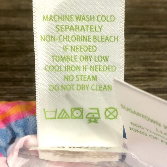 Lilly Pulitzer Adie Shorts 00 Multicolor Side Zip Pockets Textured Flat Front - Picture 10 of 11